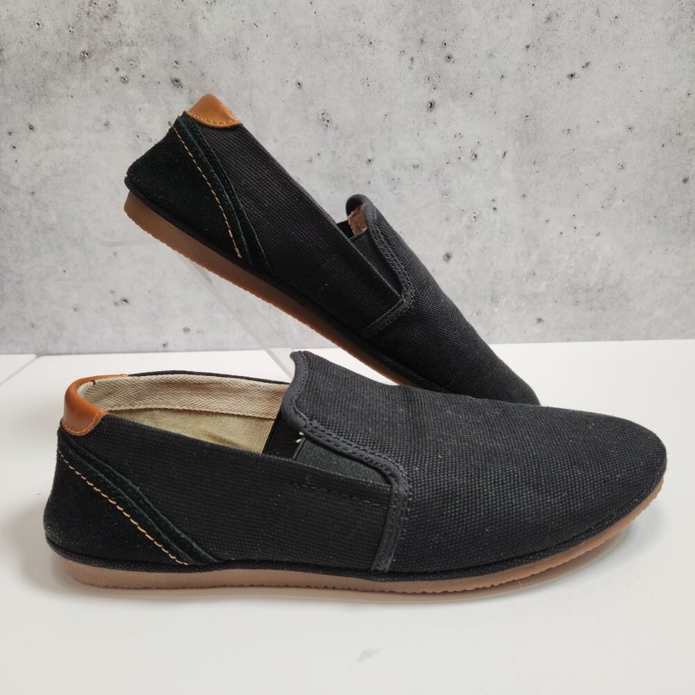 Aldo Decarli-97 Slip-On Shoes Size Men's 9.5 Black Canvas